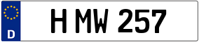 Truck License Plate